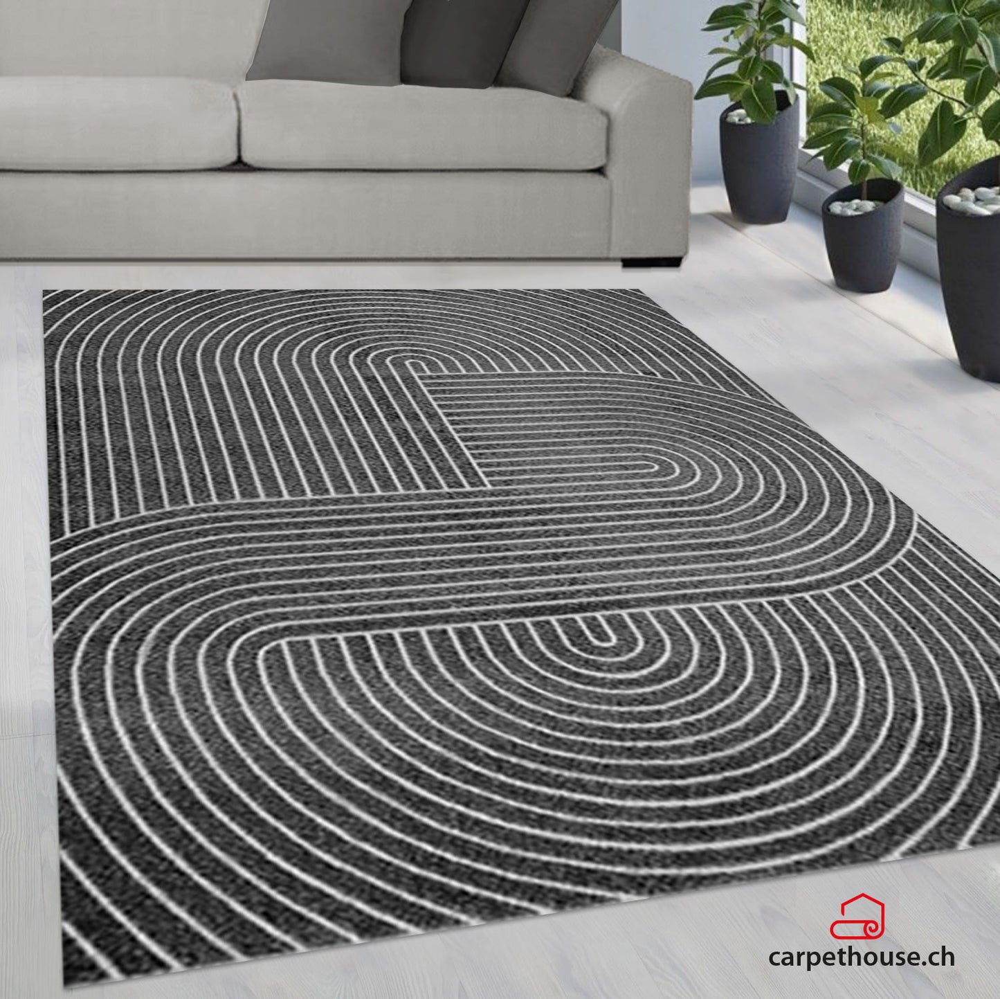 Teppich Tenerife Plus, In- & Outdoor Teppich, 54221-900-Anthracite