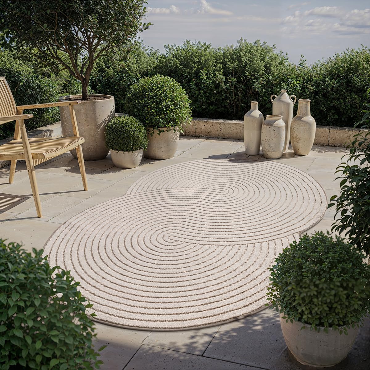 Teppich Tenerife Plus, In- & Outdoor Teppich, 54221 270-Beige