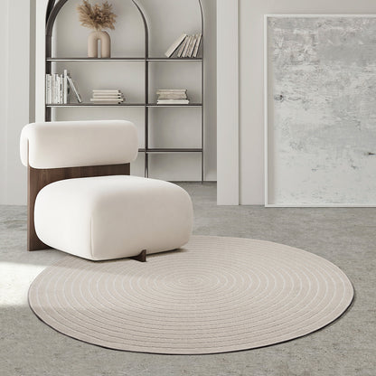 Teneriffe Plus Outdoor Teppich Rund – Moderner In- & Outdoorteppich-Cream