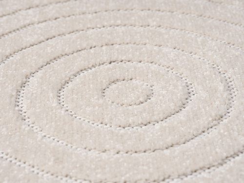 Teneriffe Plus Outdoor Teppich Rund – Moderner In- & Outdoorteppich-Cream