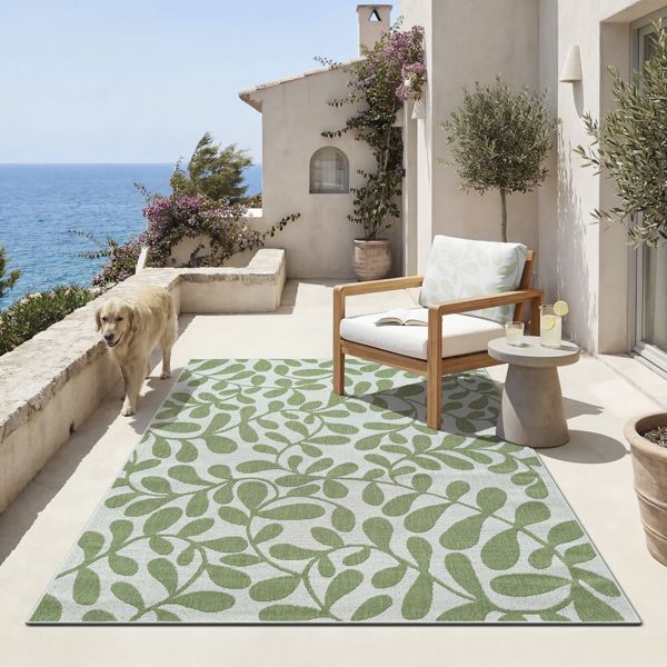 Maestro | Green | Moderner In-& Outdoor Teppich