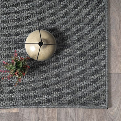 Maestro | Anthracite | Moderner In-& Outdoor Teppich