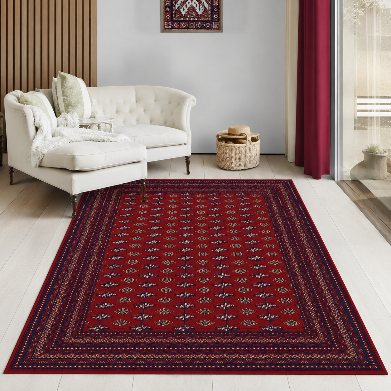 Teppich Dubai | Red | Kurzflorteppich