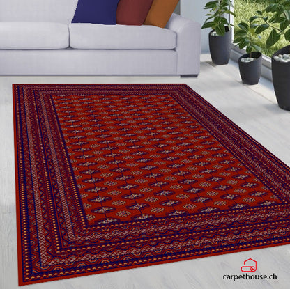 Teppich Dubai | Red | Kurzflorteppich