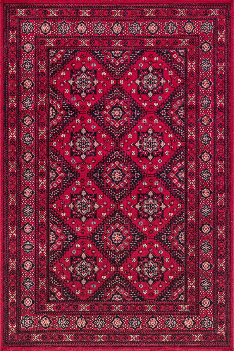 Teppich Dubai | Red | Kurzflorteppich