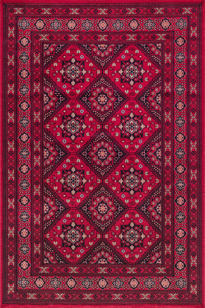 Teppich Dubai | Red | Kurzflorteppich