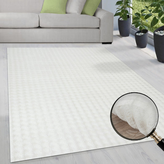 Flow Flauschiger Bubble Hochflor Teppich, 67 60-Cream