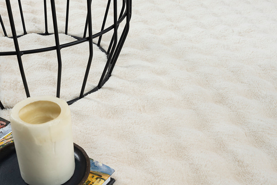 Flow Flauschiger Bubble Hochflor Teppich, 67 70-Beige