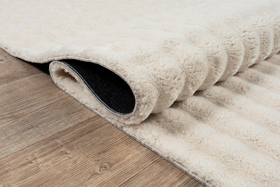 Flow Flauschiger Bubble Hochflor Teppich, 67 70-Beige