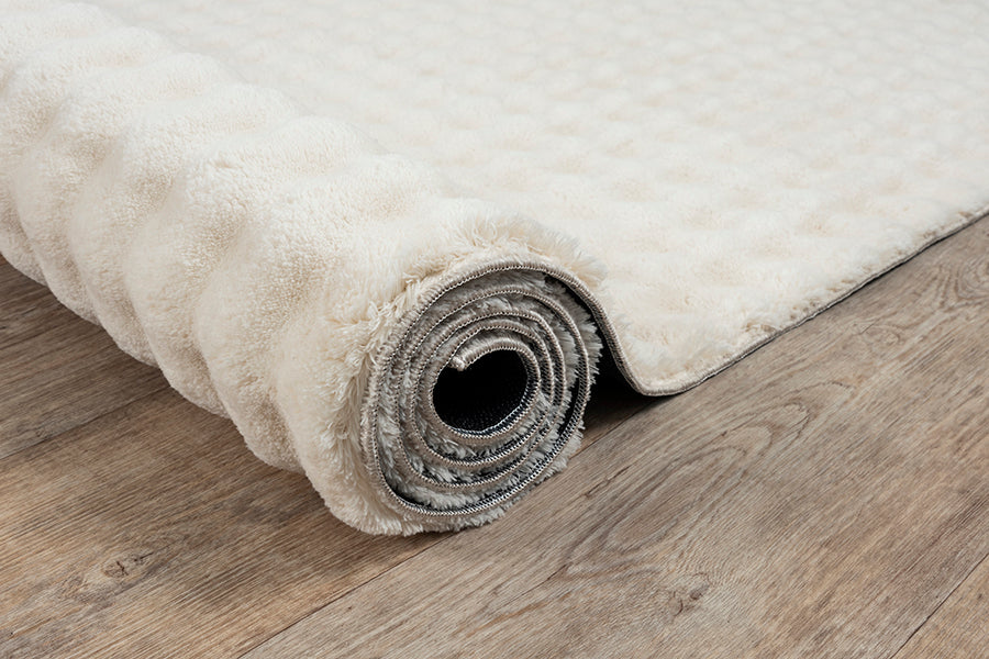 Flow Flauschiger Bubble Hochflor Teppich, 67 70-Beige