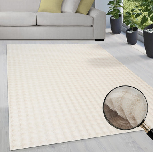 Flow Flauschiger Bubble Hochflor Teppich, 67 70-Beige