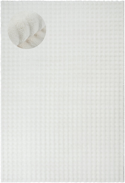 Flow Flauschiger Bubble Hochflor Teppich, 67 60-Cream