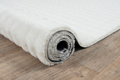 Flow Flauschiger Bubble Hochflor Teppich, 67 60-Cream