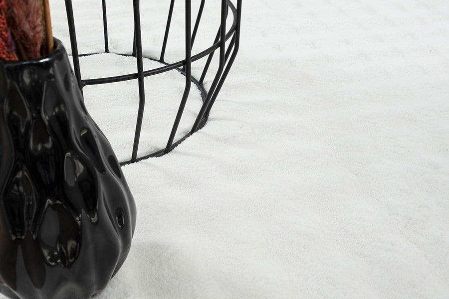 Flow Flauschiger Bubble Hochflor Teppich, 67 60-Cream