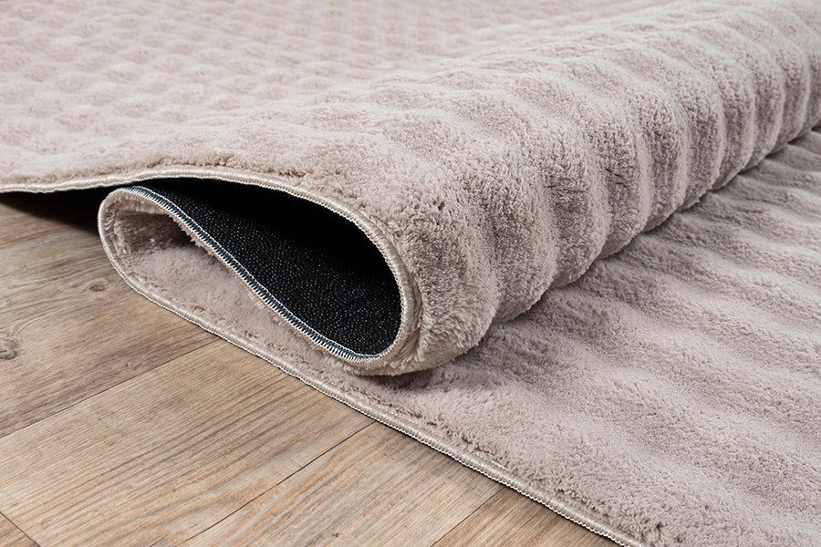 Flow Flauschiger Bubble Hochflor Teppich, 67 760-Sand