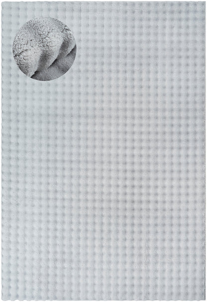Flow Flauschiger Bubble Hochflor Teppich, 67 95-Grey
