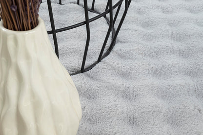 Flow Flauschiger Bubble Hochflor Teppich, 67 95-Grey