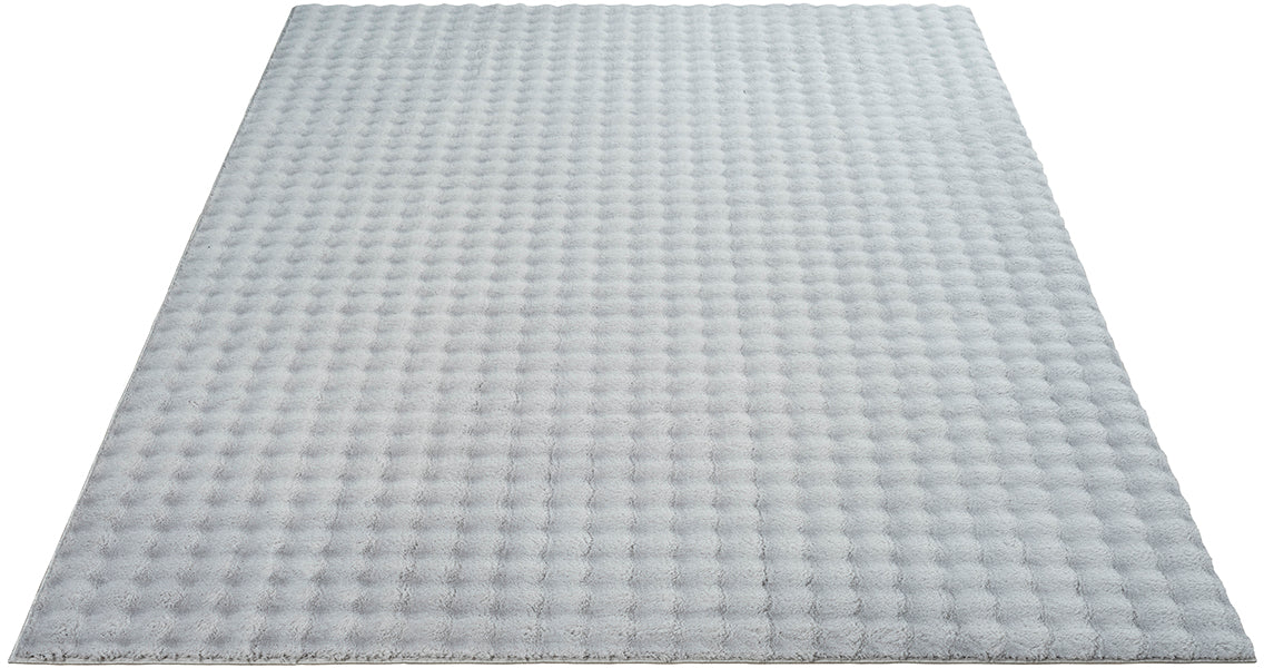 Flow Flauschiger Bubble Hochflor Teppich, 67 95-Grey