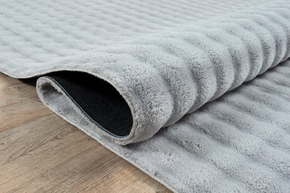 Flow Flauschiger Bubble Hochflor Teppich, 67 95-Grey