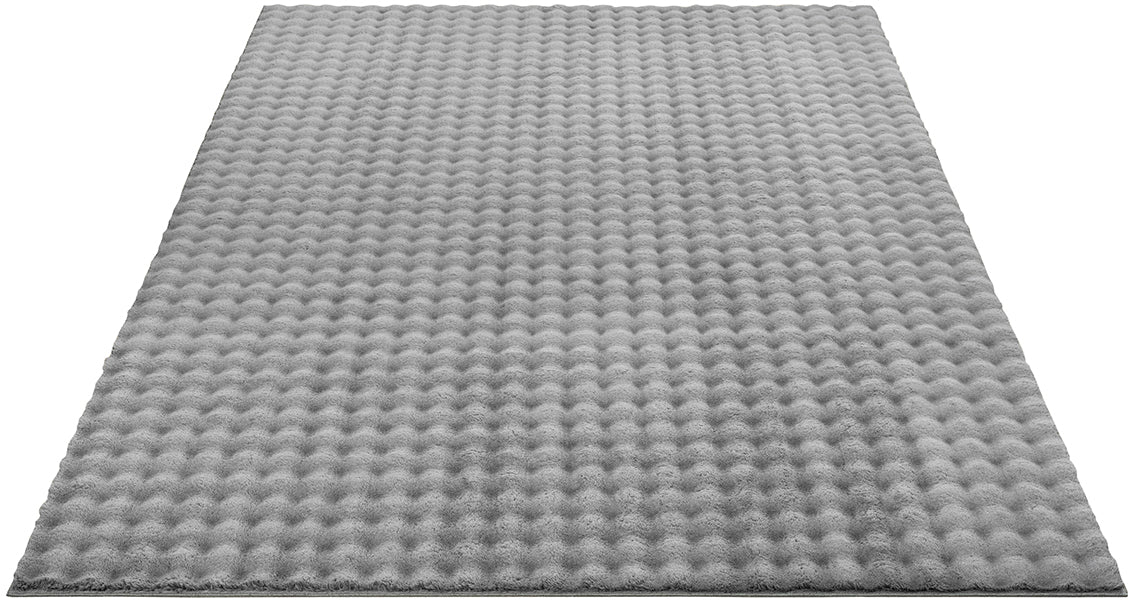 Flow Flauschiger Bubble Hochflor Teppich, 67 995-Anthracite