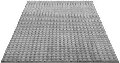 Flow Flauschiger Bubble Hochflor Teppich, 67 995-Anthracite