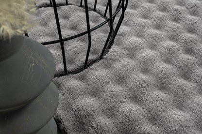 Flow Flauschiger Bubble Hochflor Teppich, 67 995-Anthracite