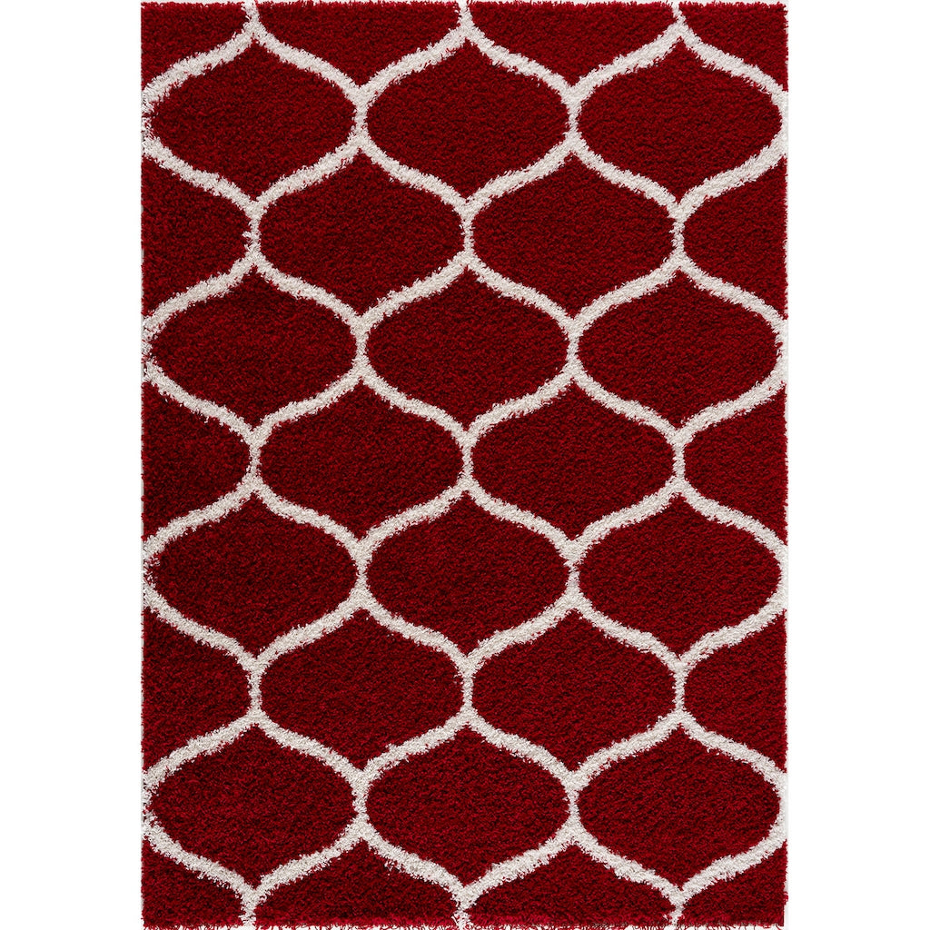 Madrid Rot – Hochflor Teppich
