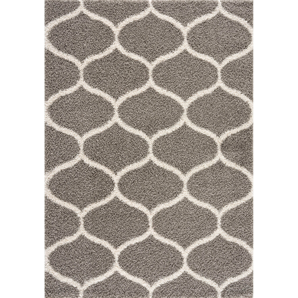 Madrid Hellgrau – Hochflor Teppich