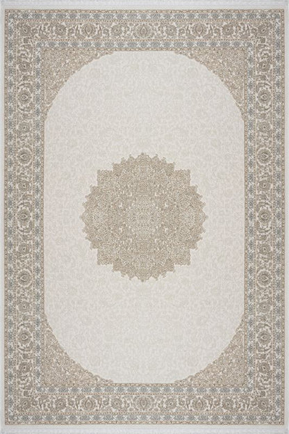 Fabia – Hochwertiger Design-Teppich mit Fransen 71291 71-Beige