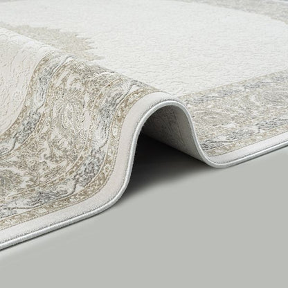 Fabia – Hochwertiger Design-Teppich mit Fransen 71291 71-Beige