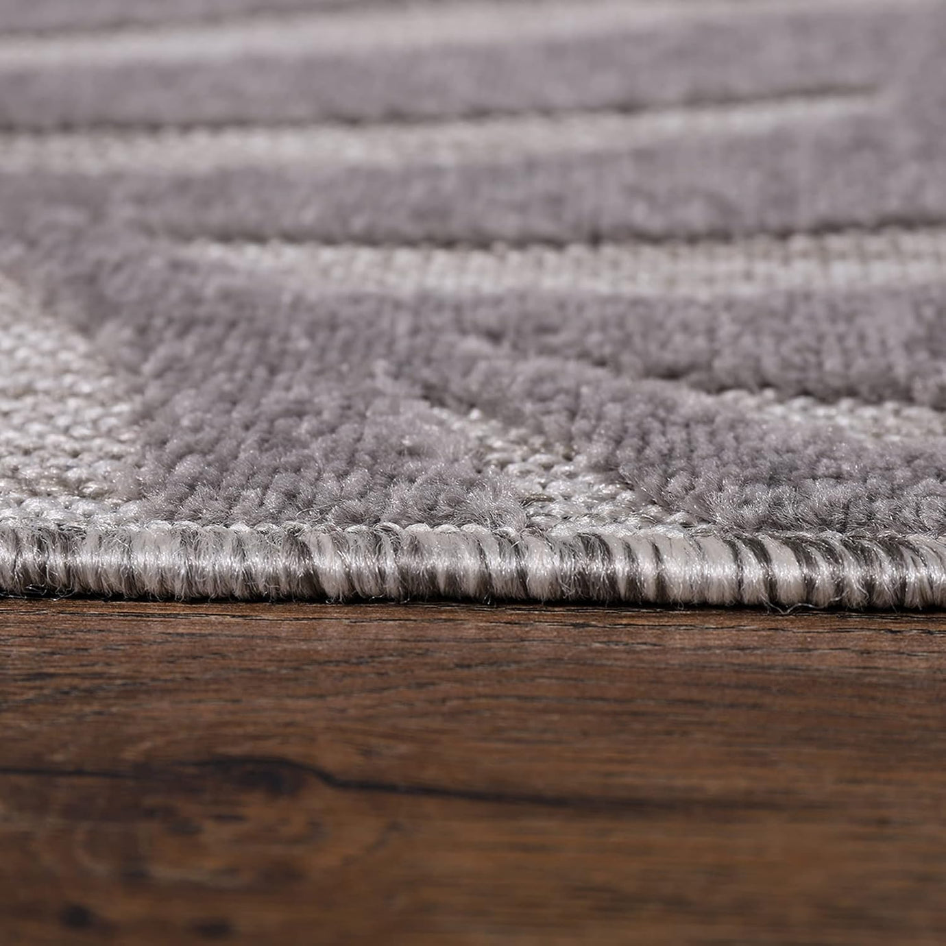 Floral Outdoor Teppich, Gray – Wetterfest, Wasserabweisend & Pflegeleicht | Balkon, Terrasse & Garten