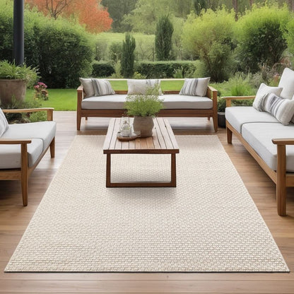 Moderner In- & Outdoor Teppich Helsinki 8003 170-Beige