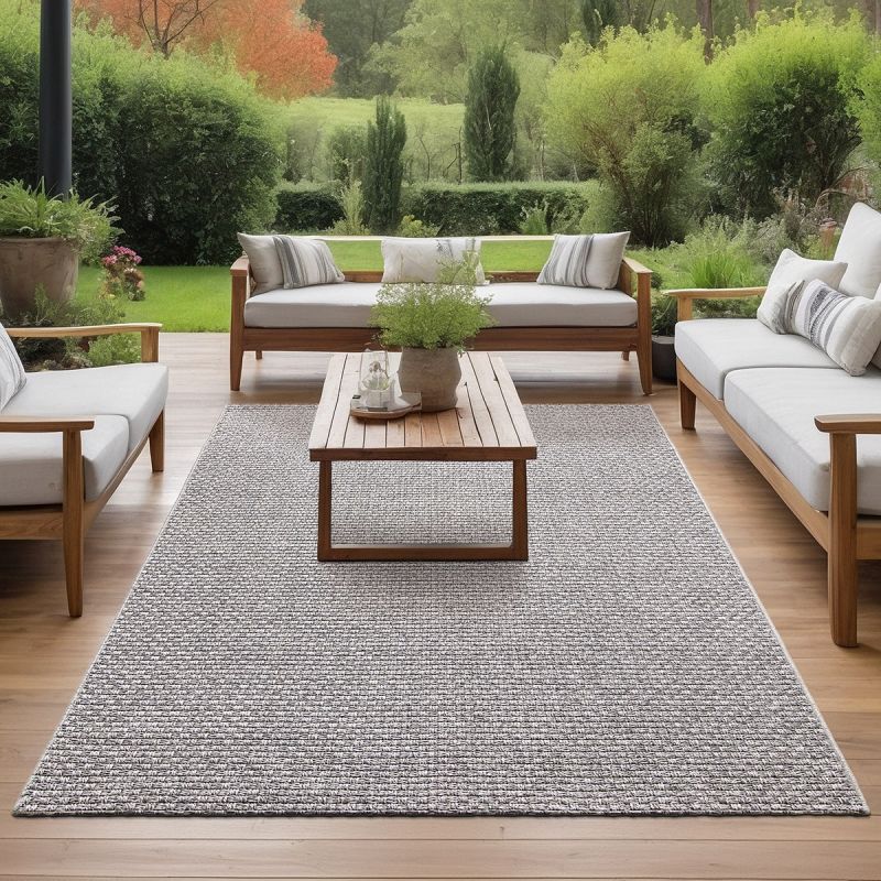 Moderner In- & Outdoor Teppich Helsinki 8003 295-Grey