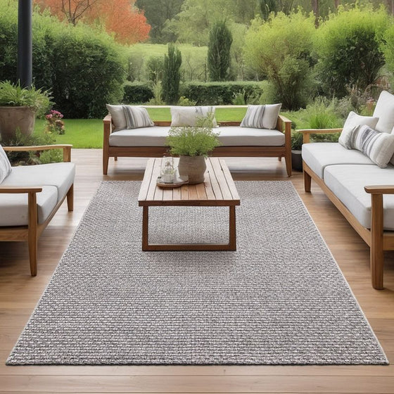 Moderner In- & Outdoor Teppich Helsinki 8003 295-Grey