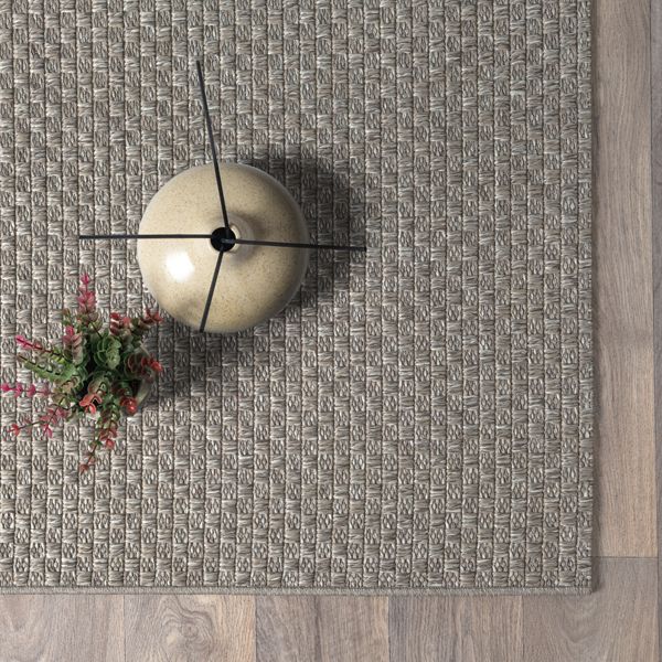 Merinos Helsinki Outdoor-Flachgewebe-Teppich in Taupe