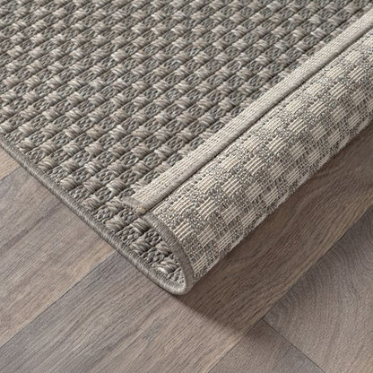 Merinos Helsinki Outdoor-Flachgewebe-Teppich in Taupe