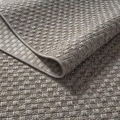 Merinos Helsinki Outdoor-Flachgewebe-Teppich in Taupe