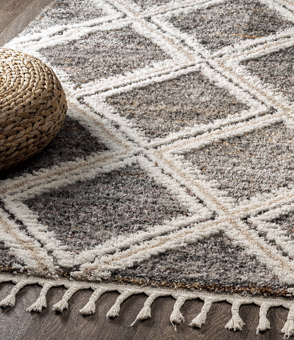 Uvita Teppich Handmade-Look 3D mit Fransen, 80265 111-Multi