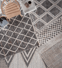 Lade das Bild in den Galerie-Viewer, Uvita Teppich Handmade-Look 3D mit Fransen, 80265 111-Multi