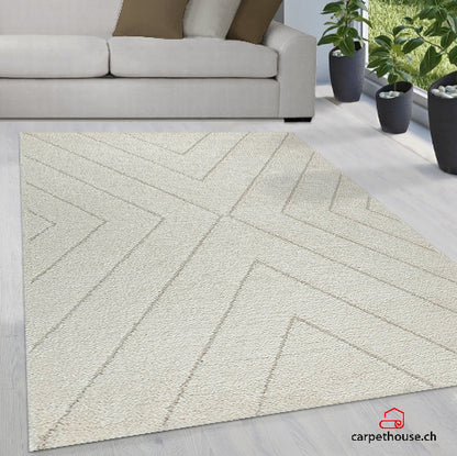 Ideal Shaggy Hochflorteppich 80362 360 Cream