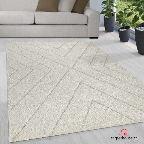 Ideal Shaggy Hochflorteppich 80362 360 Cream