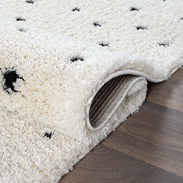 Ideal Shaggy Hochflorteppich 80406 260-Cream mit fransen