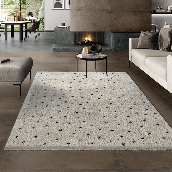 Ideal Shaggy Hochflorteppich 80406 260-Cream mit fransen