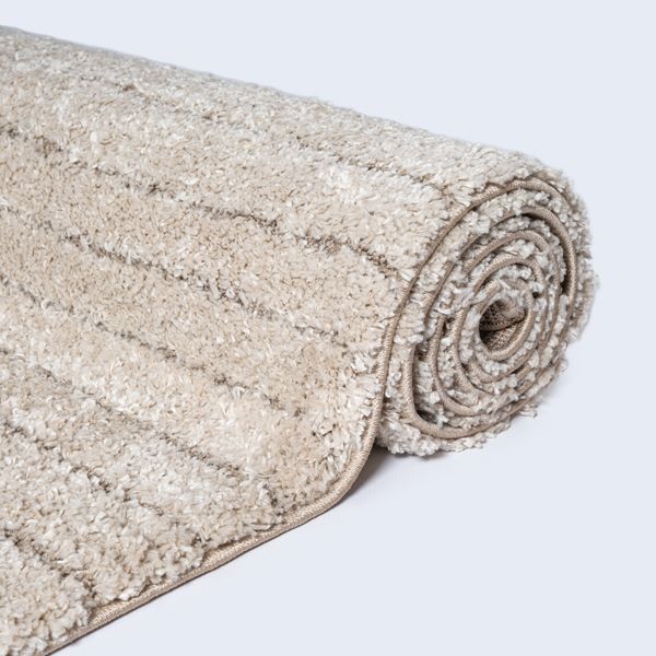 Ideal Shaggy Hochflor-Teppich in Beige
