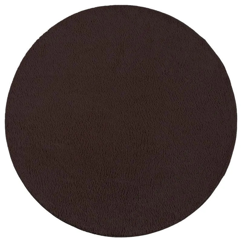 Hochflor Teppich Loft 37 80 Brown – Rund