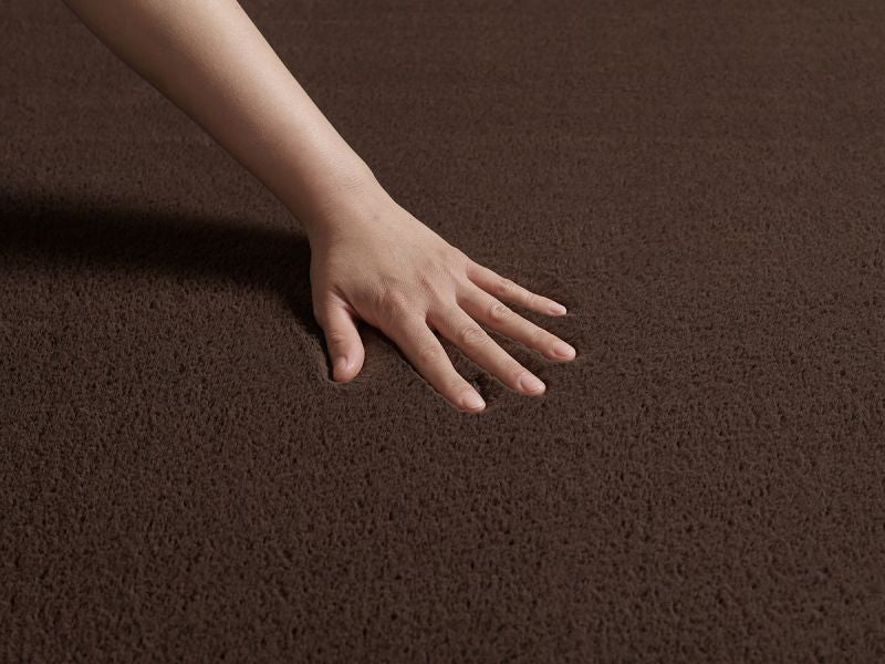Cozy Waschbarer Teppich mit weichem Flor, 80 80-Brown