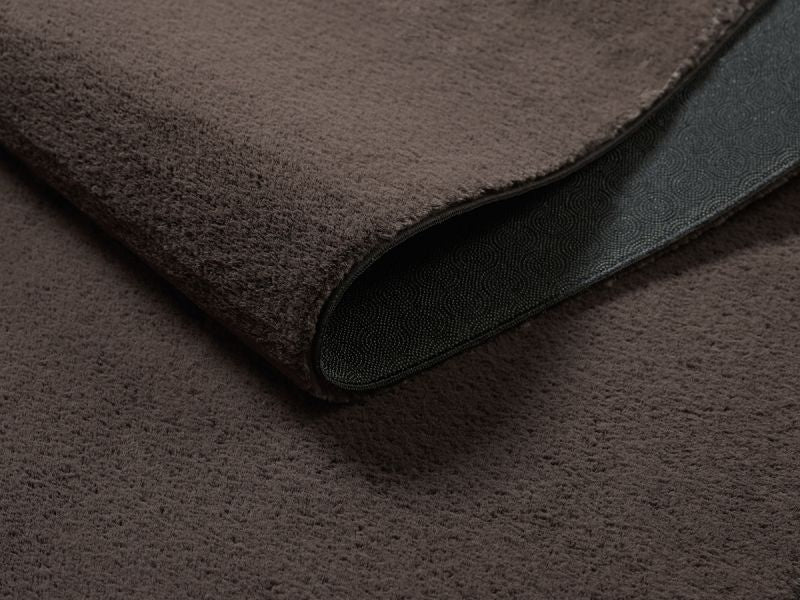 Cozy Waschbarer Teppich mit weichem Flor, 80 80-Brown