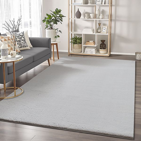 Cozy Waschbarer Teppich mit weichem Flor, 80 95-Grey