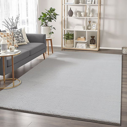 Cozy Waschbarer Teppich mit weichem Flor, 80 95-Grey