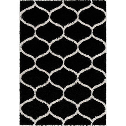 Madrid Schwarz – Hochflor Teppich